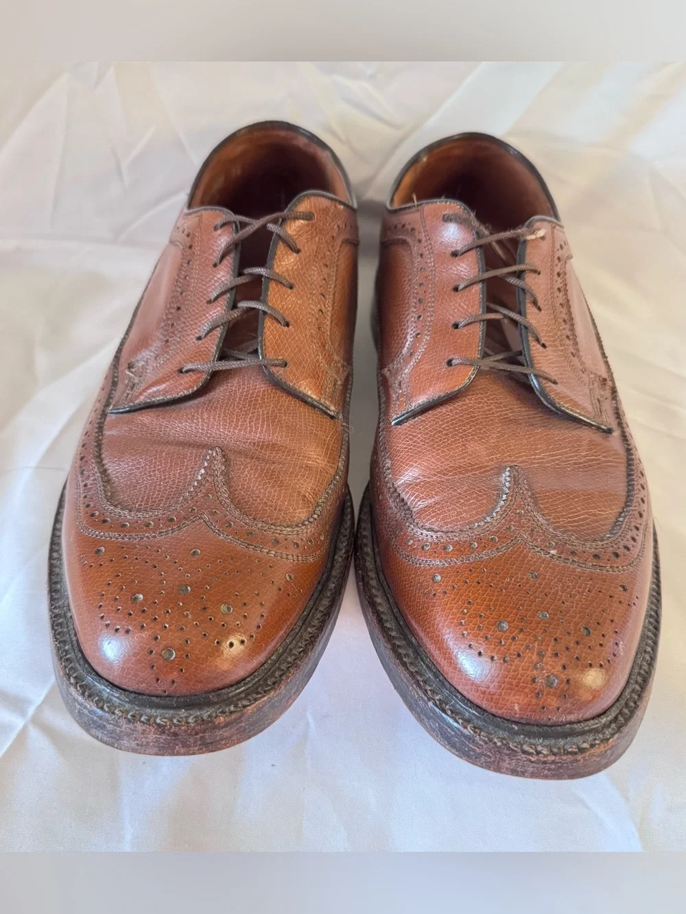 Vintage Florsheim Imperial Kenmoor 93602 Longwing Wingtip Dress Shoes Men’s 10D
